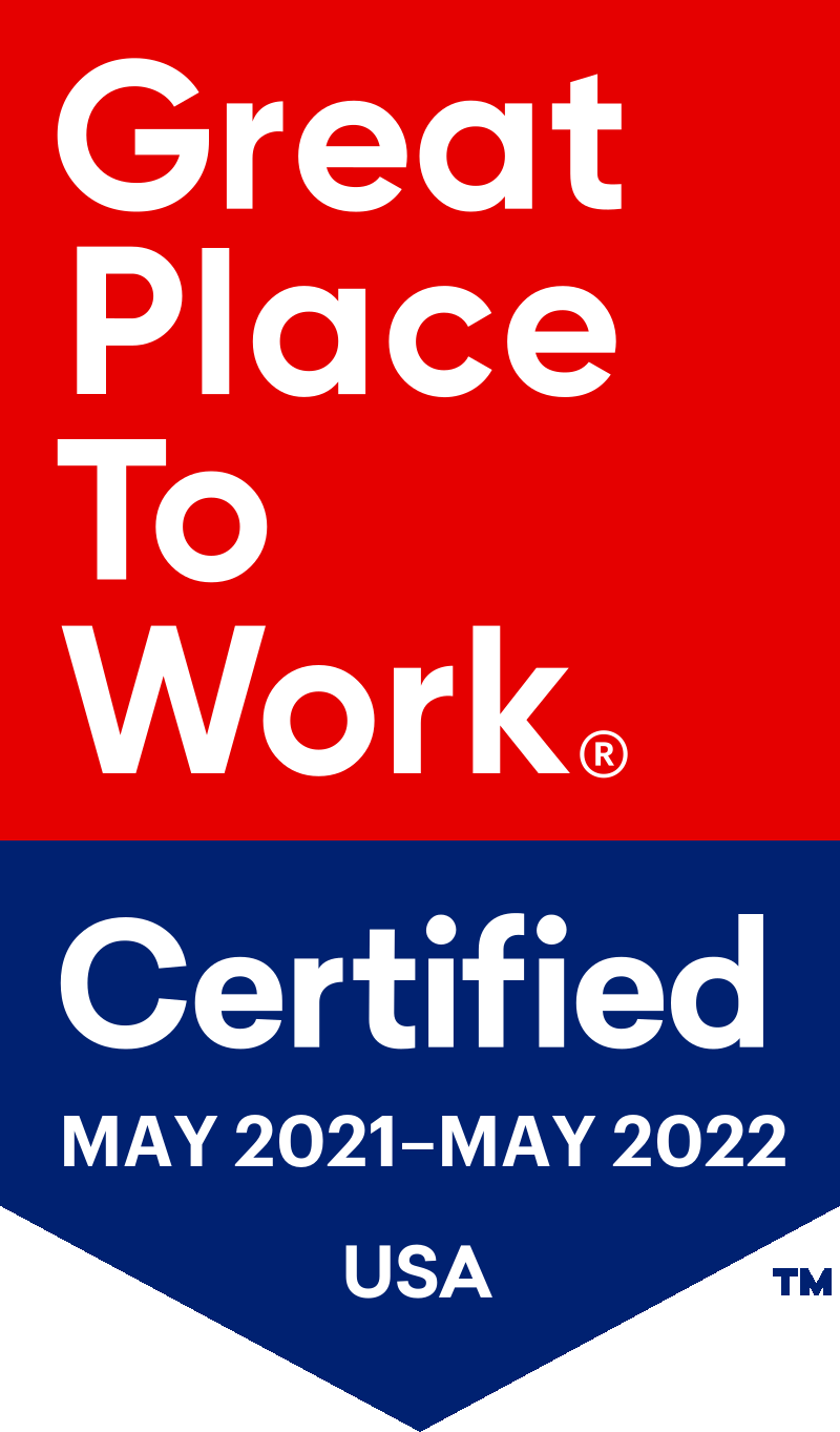Great Place To Work Certified, May 2021 to May 2022